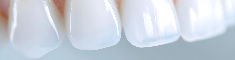 Detalle de carillas dentales de porcelana colocadas en paciente tratado en OHI Madrid